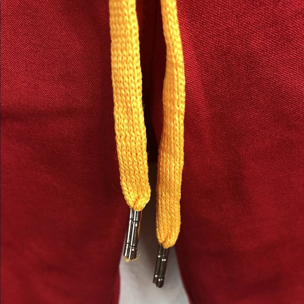 RHUDE Red Rayon Gold Side Stripe Traxedo Pants Med - Picture 6 of 11
